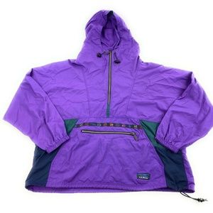 Vintage LL Bean Anorak Windbreaker Pullover Hooded